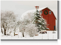 Renditions Gallery Christmas Tree & Red Truck Wall Art, Beautiful Winter Decorations, Snowy Forest and Barn, Premium Gallery Wrapped Canvas Decor, Ready to Hang, 24 in H x 36 in W, Made in America Home & Garden > Decor > Seasonal & Holiday Decorations& Garden > Decor > Seasonal & Holiday Decorations Renditions Gallery Red Christmas Barn 18X27 