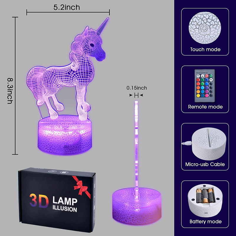 Night Light Gifts for Teenage Girls & Kids,Dimmable LED Nightlight Bedside Lamp,Timer,7 Colors Changing,Touch & Remote Control,Best Girls Boys Toys Gifts for Valentines Day/Stocking Stuffers/Birthday