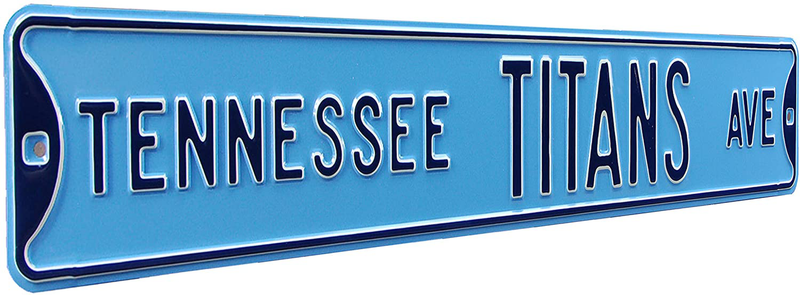 Fremont Die NFL Football Metal Wall Decor- Large, Heavy Duty Steel Street Sign, Vintage Home Decor for Office Decorations, Kids Room, and Man Cave Accessories Home & Garden > Decor > Seasonal & Holiday Decorations& Garden > Decor > Seasonal & Holiday Decorations Fremont Die Tennessee Titans 36" x 6" 