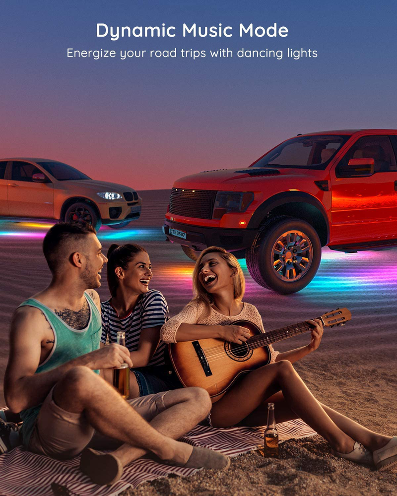Govee Exterior Car LED Lights, RGBIC Underglow Car Lights with App and Remote Control, 16 Million Colors, Music Mode, DIY Mode, 10 Scene Modes for SUVs, Trucks Vehicles & Parts > Vehicle Parts & Accessories > Vehicle Maintenance, Care & Decor Govee   
