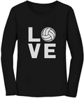 Love Volleyball Gift for Volleyball Lovers Players Girls Women Hoodie Home & Garden > Decor > Seasonal & Holiday Decorations Tstars Love Ls Shirt / Black Medium 