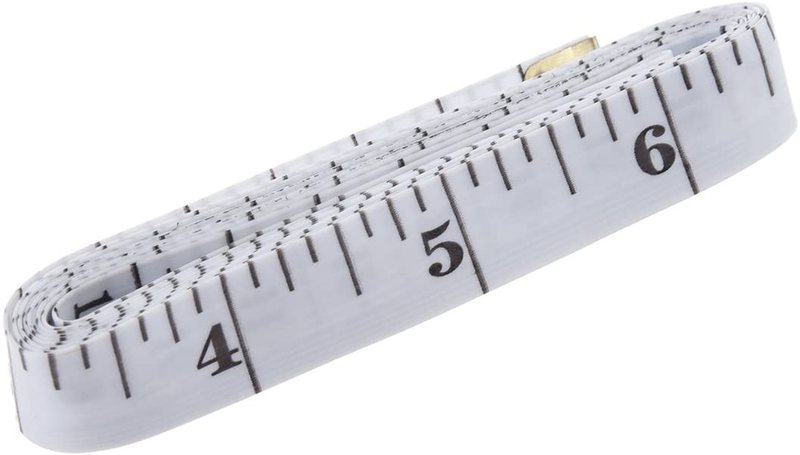 Soft Tape Measure Double Scale Body Sewing Flexible Ruler for Weight Loss Medical Body Measurement Sewing Tailor Craft Vinyl Ruler, Has Centimetre Scale on Reverse Side 60-inch（White） Hardware > Tools > Measuring Tools & Sensors STOTS   