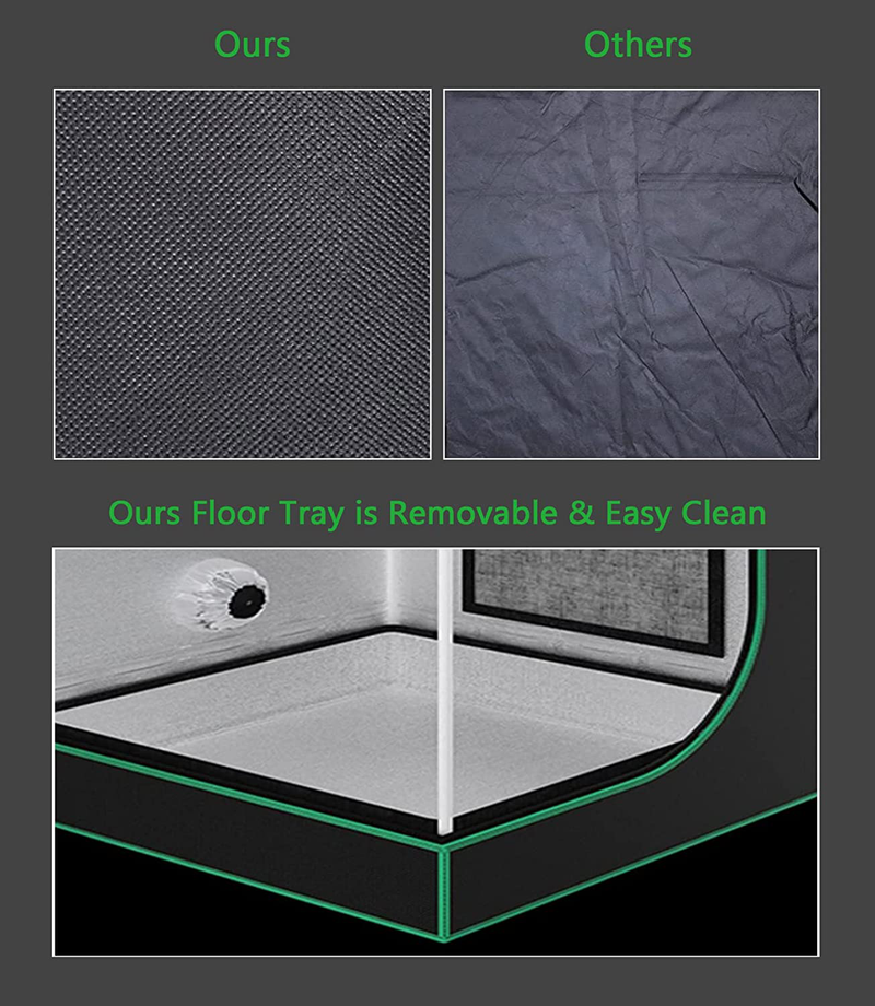 Grow Tent 48X48X80, 4X4 Grow Tent, 48X48X80 Grow Tent, Grow Tent 4X4 Highest Density 1680D Diamond Hydroponic Mylar Canvas Durable Indoor Grow Tent with Observation Window Removable Floor Tray Sporting Goods > Outdoor Recreation > Camping & Hiking > Tent Accessories DongguanXinTanWuJin   