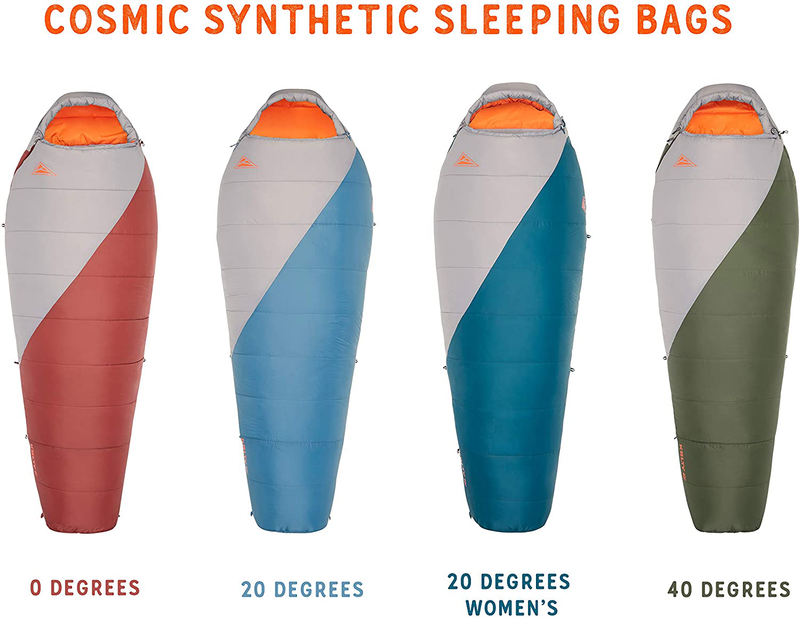 Kelty Cosmic Synthetic Fill 0 Degree Backpacking Sleeping Bag, Regular – Compression Straps, Stuff Sack Included Sporting Goods > Outdoor Recreation > Camping & Hiking > Sleeping BagsSporting Goods > Outdoor Recreation > Camping & Hiking > Sleeping Bags Kelty   