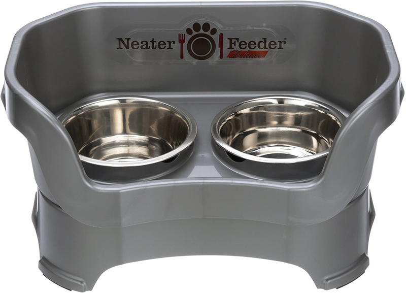 Neater Pet Brands - Neater Feeder Deluxe Dog and Cat Variations and Colors Animals & Pet Supplies > Pet Supplies > Dog Supplies Neater Pet Brands Gunmetal Grey Medium 