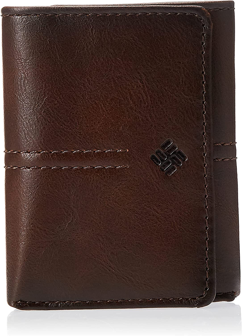 Columbia Men'S RFID Trifold Wallet Home & Garden > Decor > Seasonal & Holiday Decorations Columbia Brown Emboss One Size 