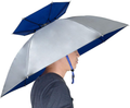 NEW-Vi Fishing Umbrella Hat Folding Sun Rain Cap Adjustable Multifunction Outdoor Headwear Home & Garden > Lawn & Garden > Outdoor Living > Outdoor Umbrella & Sunshade Accessories NEW-Vi Silver Double Layer(upgraded)  