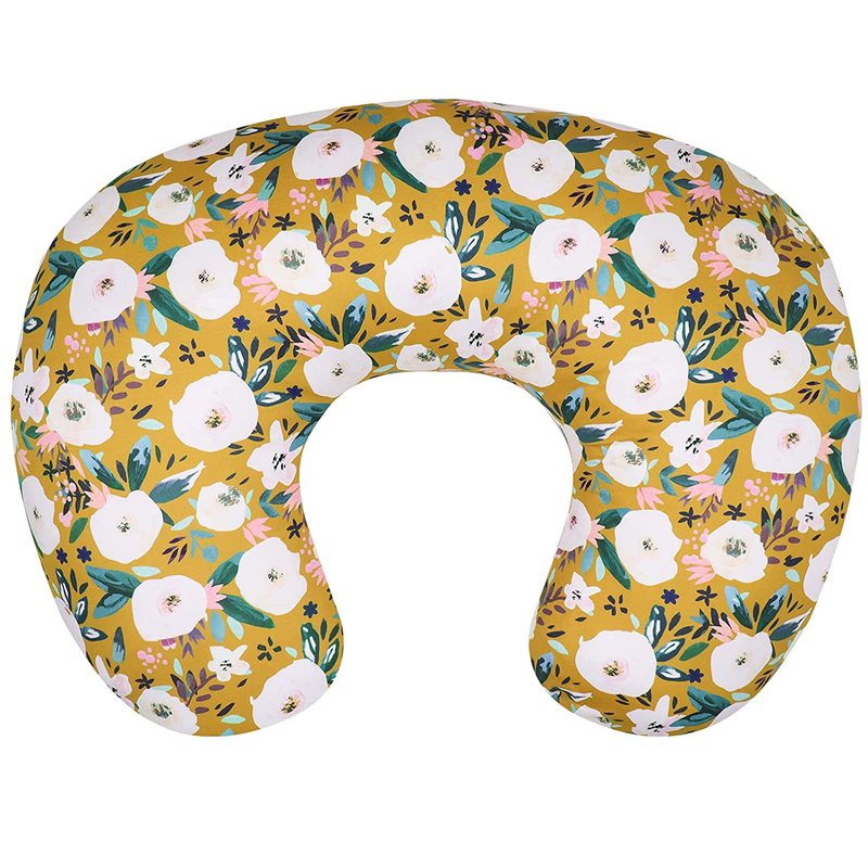Floral Nursing Pillow Cover, Nursing Pillowcase Set for Baby Boy or Baby Girl, Nursing Pillow Slipcover Cushion Cover, Soft Fabric for Snuggling Baby, Suitable for Nursing Pillows Home & Garden > Decor > Chair & Sofa Cushions HNHUAMING Ginger  