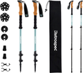 Retrospec Solstice Trekking and Ski Poles for Men and Women - Aluminum W/ Cork Grip - Adjustable & Collapsible Lightweight Hiking, Walking and Skiing Sticks Sporting Goods > Outdoor Recreation > Camping & Hiking > Hiking Poles Retrospec Winter Mint 2020 Aluminum/Cork Grip 