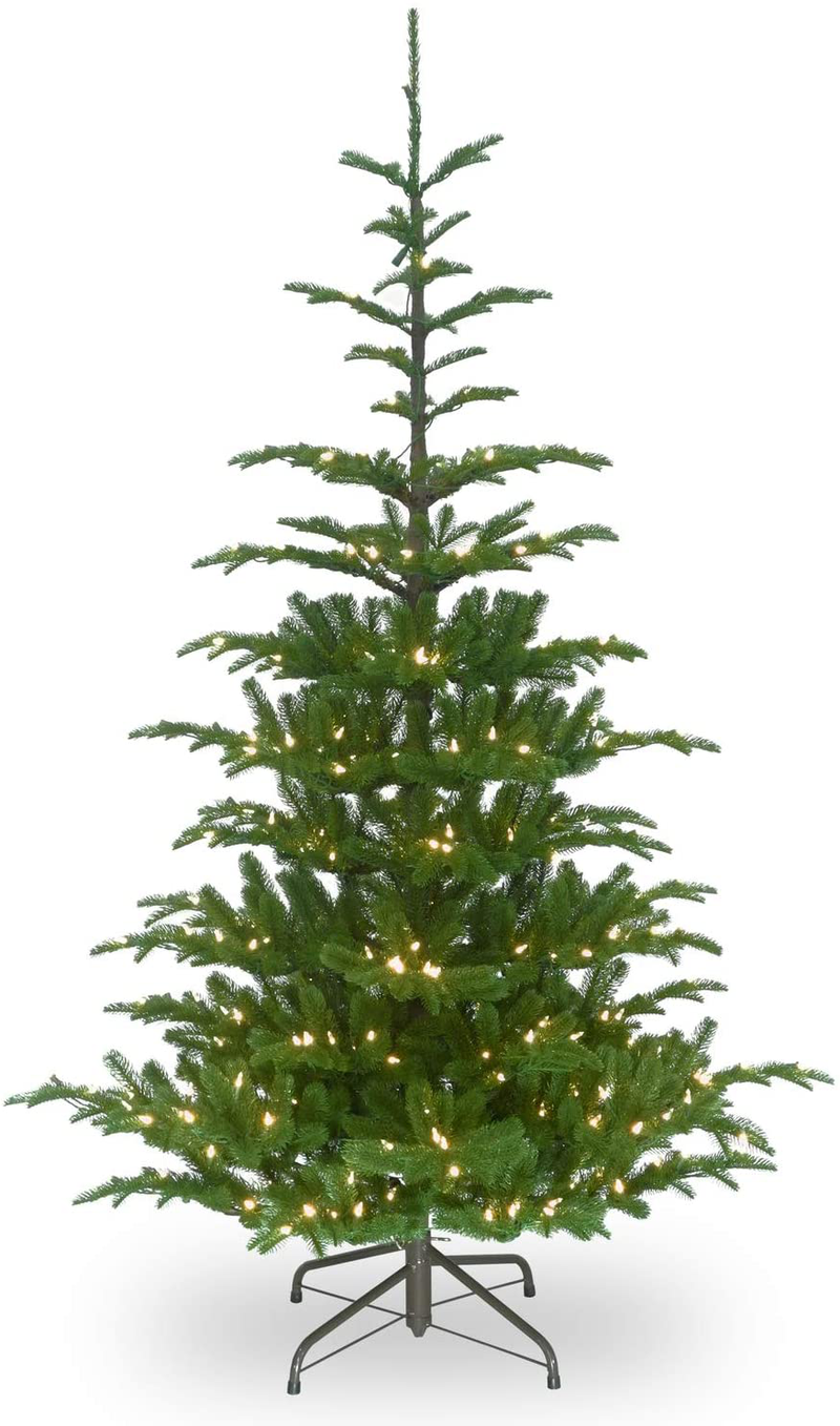 National Tree Company 'Feel Real' Pre-lit Artificial Christmas Tree | Includes Pre-strung White Lights and Stand | Norwegian Spruce - 7.5 ft Home & Garden > Decor > Seasonal & Holiday Decorations > Christmas Tree Stands National Tree Company 6.5 ft  