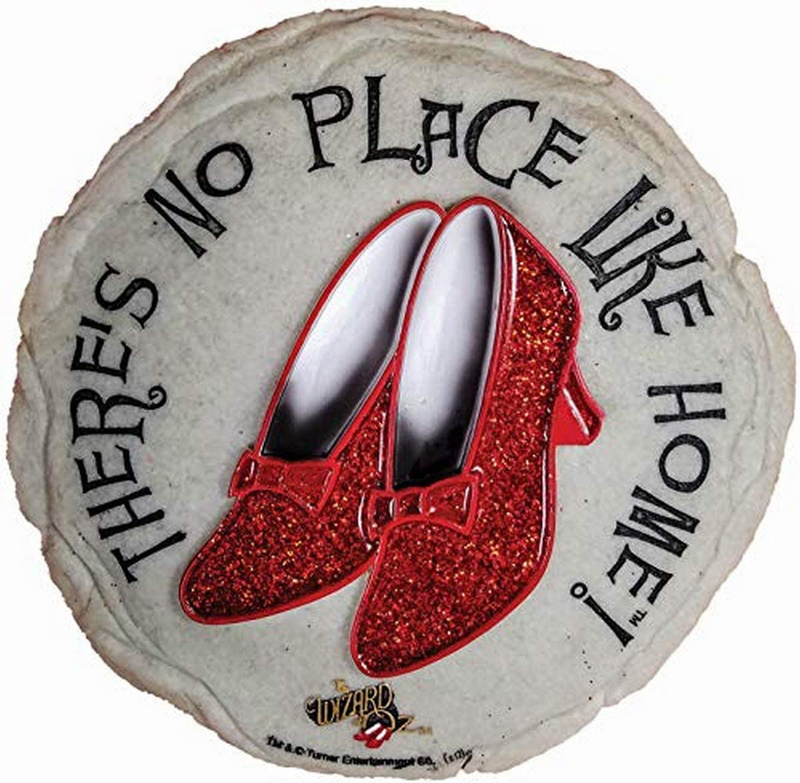Spoontiques - Garden Décor - Ruby Slippers Stepping Stone - Decorative Stone for Garden Home & Garden > Decor > Seasonal & Holiday Decorations Spoontiques Wizard of Oz No Place Like Home  