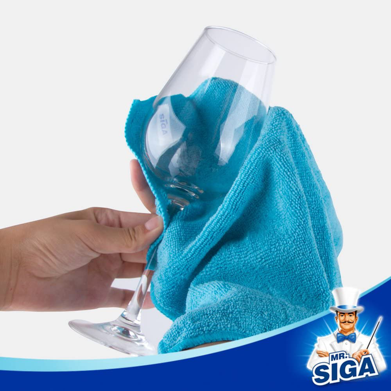 MR.SIGA Microfiber Cleaning Cloth, Pack of 12, Size: 32x32 cm Home & Garden > Household Supplies > Household Cleaning Supplies MR.SIGA   