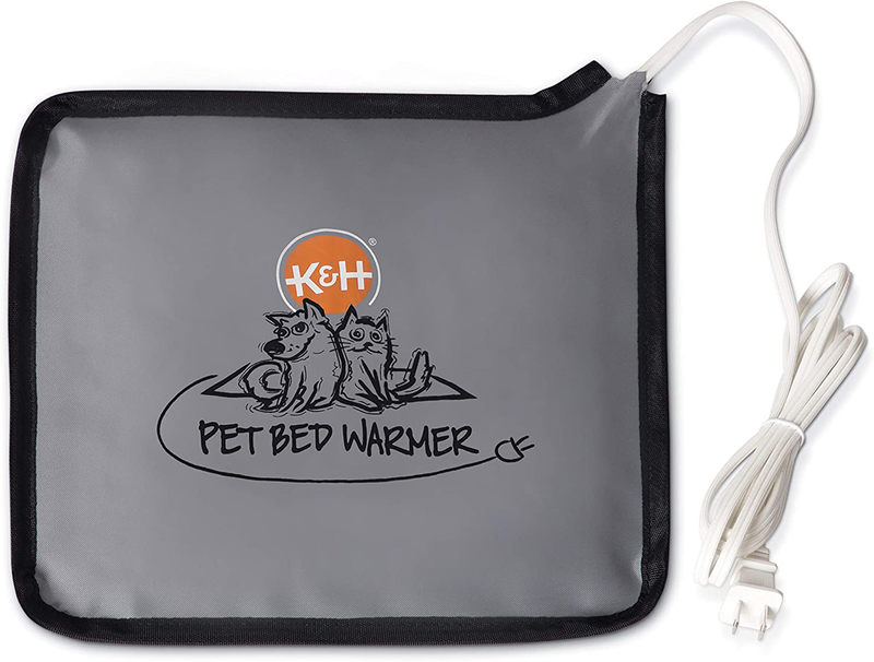 K&H Pet Products Heated Pet Bed Warmer Waterproof Pet Heating Pad Animals & Pet Supplies > Pet Supplies > Cat Supplies > Cat Beds K&H PET PRODUCTS Gray Small (8.5 x 9 in) 