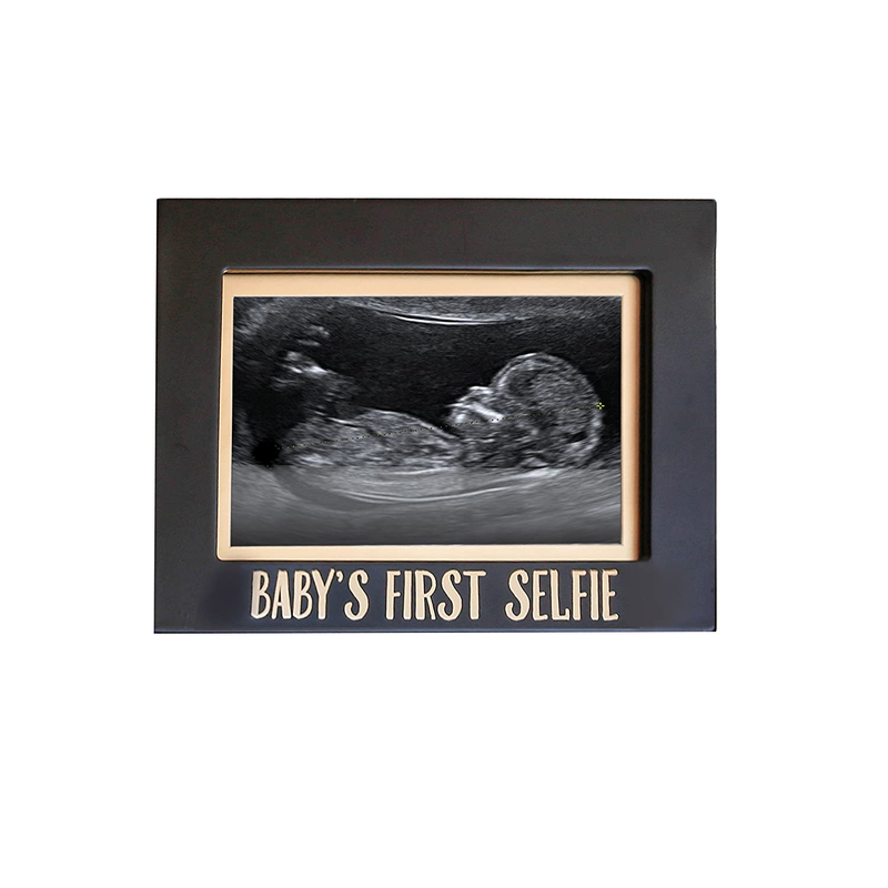 Pearhead Love at First Sight Sonogram Picture Frame, Baby Ultrasound Photo Frame, Baby Nursery Décor, White Home & Garden > Decor > Seasonal & Holiday Decorations Pearhead Baby's First Selfie Sonogram Frame  