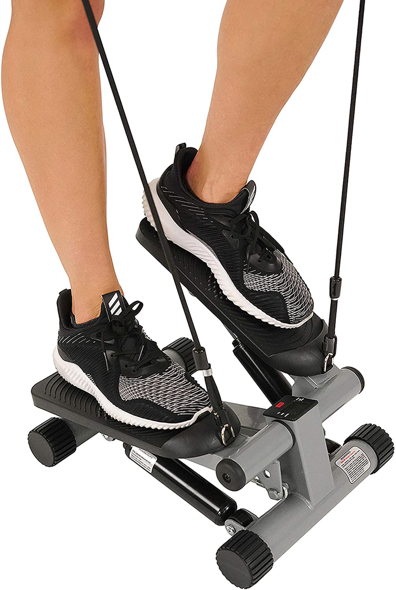 Sunny Health & Fitness Mini Stepper with Resistance Bands  Sunny Health & Fitness   
