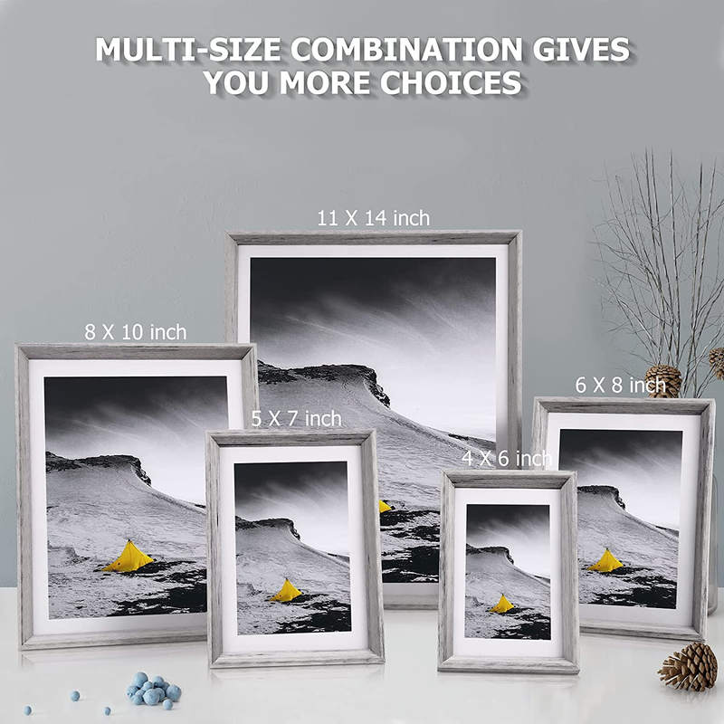 Picture Frames Set Wall Decor - 12 Pcs Photo Frames Collage for Wall or Tabletop Including 4x6 5x7 6x8 8x10 11x14 inch Home & Garden > Decor > Picture Frames Redriver   