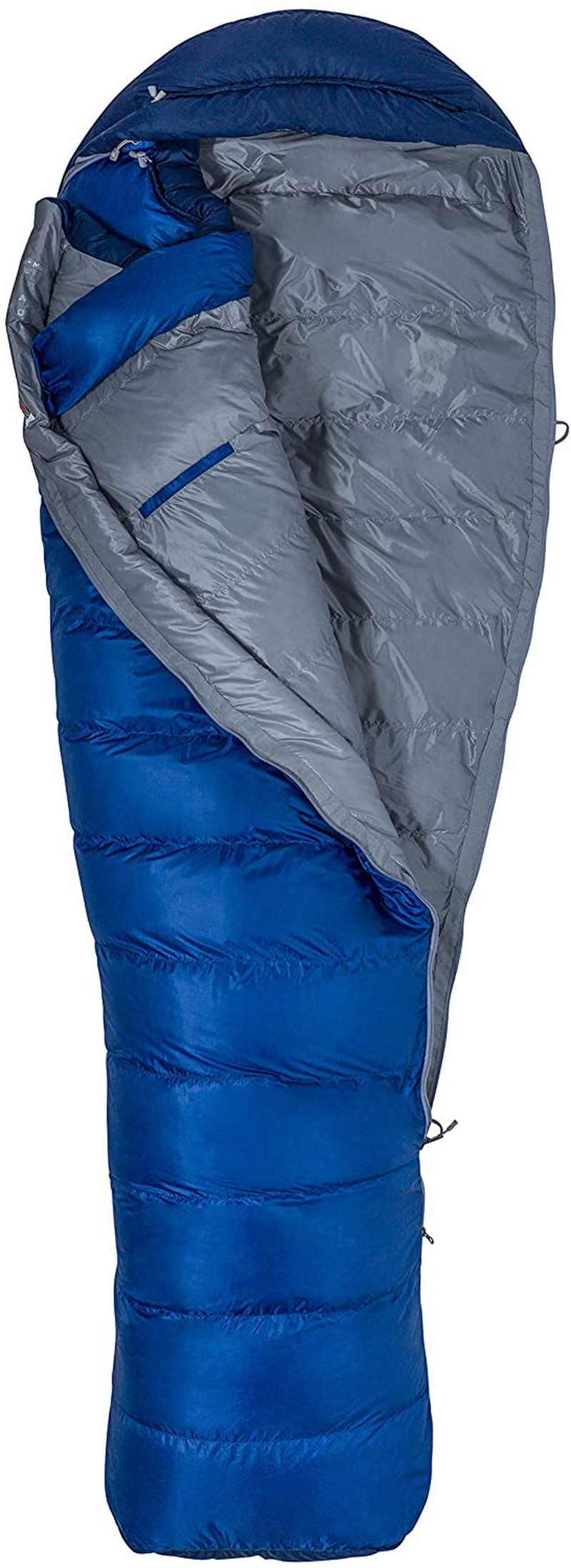 Marmot Sawtooth Sleeping Bag: 15 Degree down Surf/Arctic Navy, Reg/Right Zip Sporting Goods > Outdoor Recreation > Camping & Hiking > Sleeping Bags MARMOT   