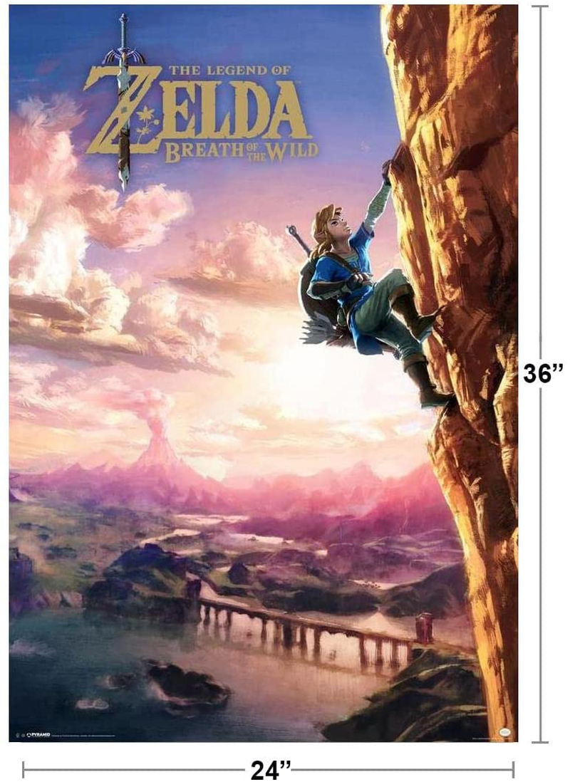 Pyramid America the Legend of Zelda Breath of the Wild Video Game Gaming Cool Wall Decor Art Print Poster 24X36 Home & Garden > Decor > Artwork > Posters, Prints, & Visual Artwork Pyramid America   