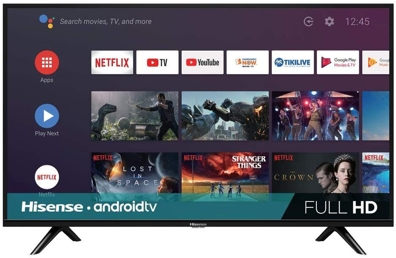 Hisense 43-Inch 43H5500G Full HD Smart Android TV with Voice Remote (2020 Model) Electronics > Video > Televisions Hisense TV Only 40-Inch 