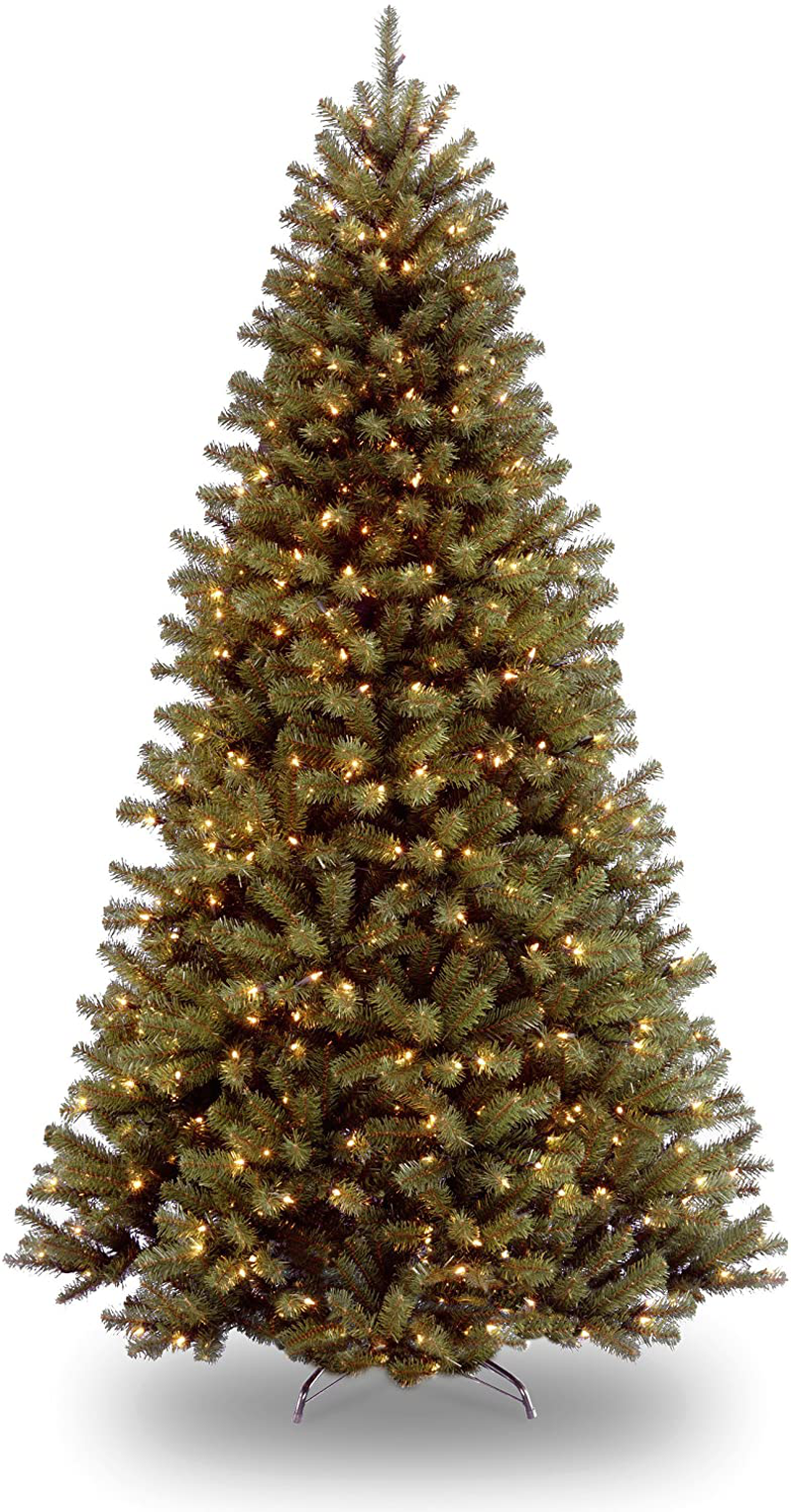 National Tree Company Pre-lit Artificial Christmas Tree | Includes Pre-strung Multi-Color LED Lights and Stand | North Valley Spruce - 7.5 ft Home & Garden > Decor > Seasonal & Holiday Decorations > Christmas Tree Stands National Tree Company Default Title  