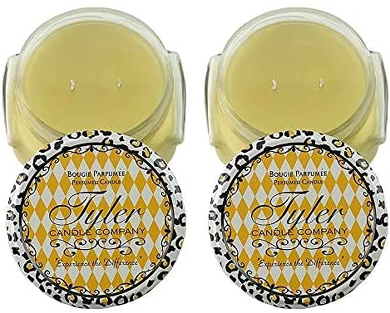 Prestige Collection 22oz Two Wick Tyler Candle - Pineapple Crush Scent,Neutral,22 Oz.
