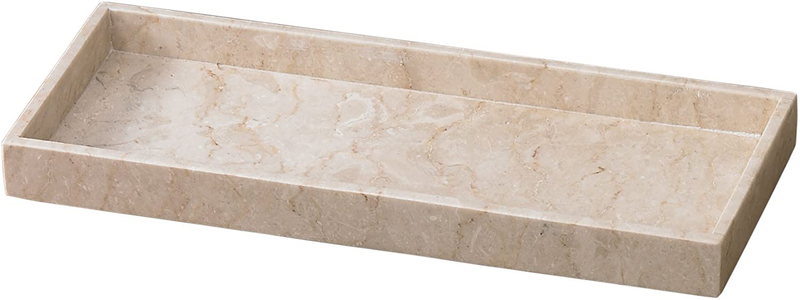 Creative Home Natural Champagne Marble Arch Vanity Tray Decorative Tray Jewelry Organizer Candle Holder Countertop Organizer, Beige, Large Home & Garden > Decor > Decorative Trays Creative Home Organizer Tray  