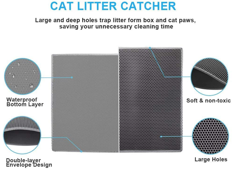 Pieviev Cat Litter Mat-Super Size Animals & Pet Supplies > Pet Supplies > Cat Supplies > Cat Litter Pieviev   
