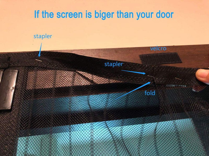 Magnetic Screen Door-Self Sealing, Mesh Screen Door with Heavy Duty Mesh Curtain, Pet and Kid Friendly, Fits Doors up to 39 X 83-Inch