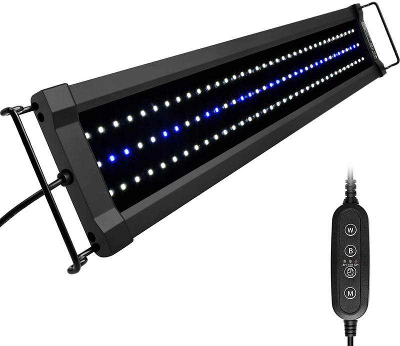 NICREW ClassicLED Gen 2 Aquarium Light, Dimmable LED Fish Tank Light with 2-Channel Control, White and Blue LEDs, High Output, Size 18 to 24 Inch, 15 Watts Animals & Pet Supplies > Pet Supplies > Fish Supplies > Aquarium Lighting NICREW 24 - 30 in  