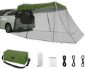 G4Free Car Awning Sun Shelter with Mosquito Net, Portable SUV Tent Tailgate Shade Car Canopy for Outdoor Camping Car Travel (Army Green) Sporting Goods > Outdoor Recreation > Camping & Hiking > Mosquito Nets & Insect Screens G4Free Army green  