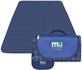 MIU COLOR Extra Large Picnic Blankets, Outdoor Blanket 80"x60" Dual Layers, Sandproof & Waterproof Beach Blanket, Handy Mat Tote for Camping on Grass, Beach with Family, Friends, Kids Home & Garden > Lawn & Garden > Outdoor Living > Outdoor Blankets > Picnic Blankets MIU COLOR B-80'' X 60'' Navy Plaid  
