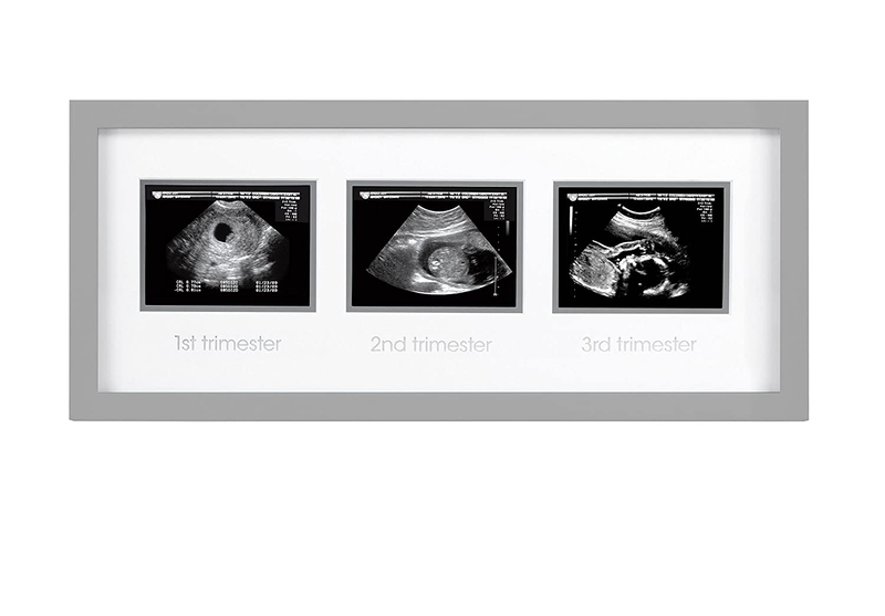 Pearhead Love at First Sight Sonogram Picture Frame, Baby Ultrasound Photo Frame, Baby Nursery Décor, White Home & Garden > Decor > Seasonal & Holiday Decorations Pearhead Trimester Sonogram Frame, Gray  