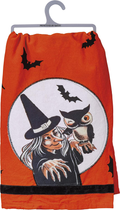 Primitives by Kathy Retro-Inspired Halloween Dish Towel, 28 x 28-Inch, Boo Arts & Entertainment > Party & Celebration > Party Supplies Primitives by Kathy Witch 28 x 28-Inch 