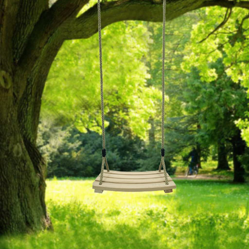 JOXJOZ Outdoor Indoor Curved Wooden Swing Chair Tree for Children Adults Home & Garden > Lawn & Garden > Outdoor Living > Porch Swings JOXJOZ   