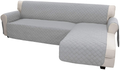 Easy-Going Sofa Slipcover L Shape Sofa Cover Sectional Couch Cover Chaise Slip Cover Reversible Sofa Cover Furniture Protector Cover for Pets Kids Children Dog Cat (Large,Dark Gray/Dark Gray) Home & Garden > Decor > Chair & Sofa Cushions Easy-Going Light Gray/Light Gray Small 