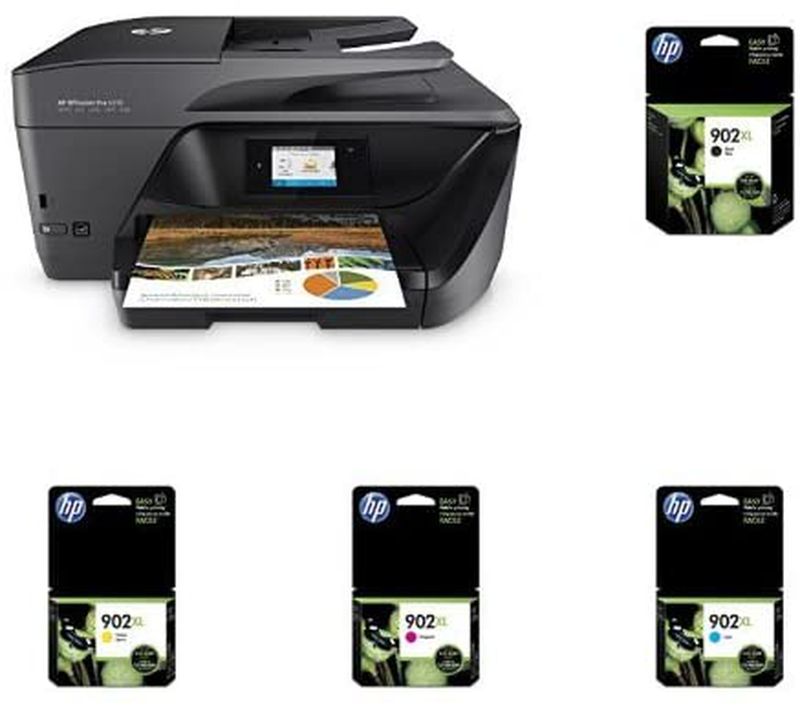 HP OfficeJet Pro 6978 All-in-One Wireless Printer, HP Instant Ink, Works with Alexa (T0F29A) Electronics > Print, Copy, Scan & Fax > Printers, Copiers & Fax Machines HP Printer + XL Ink  