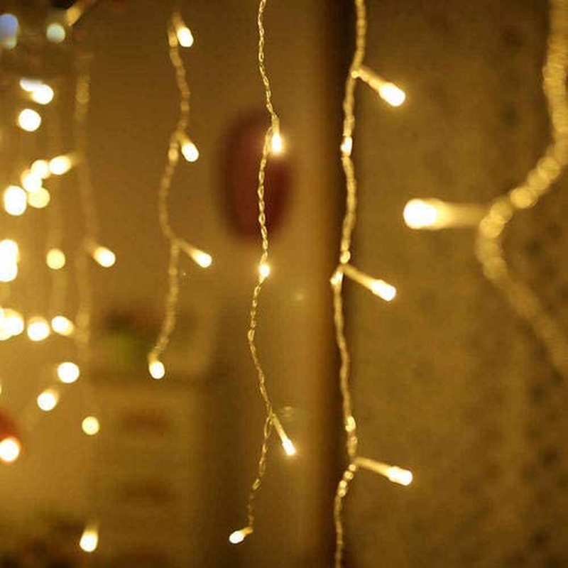 DEPOVOR LED Icicle Lights 32.8ft 400 LED 8 Modes Outdoor Christmas Lights for Christmas/Easter/Thanksgiving/Halloween/Wedding Decorations (Warm White) Home & Garden > Decor > Seasonal & Holiday Decorations& Garden > Decor > Seasonal & Holiday Decorations DEPOVOR   