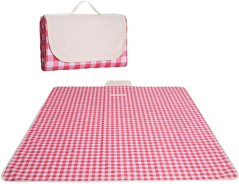 Picnic Mat Waterproof 71 x 57 inches Portable Outdoor Picnic Blanket Mat for Beach Blanket, Camping Blanket, RV Blanket, Baby Play Mat, Fishing,Picnic Mat Beach Mat Foldable (Red) Home & Garden > Lawn & Garden > Outdoor Living > Outdoor Blankets > Picnic Blankets ROYPACK Red  