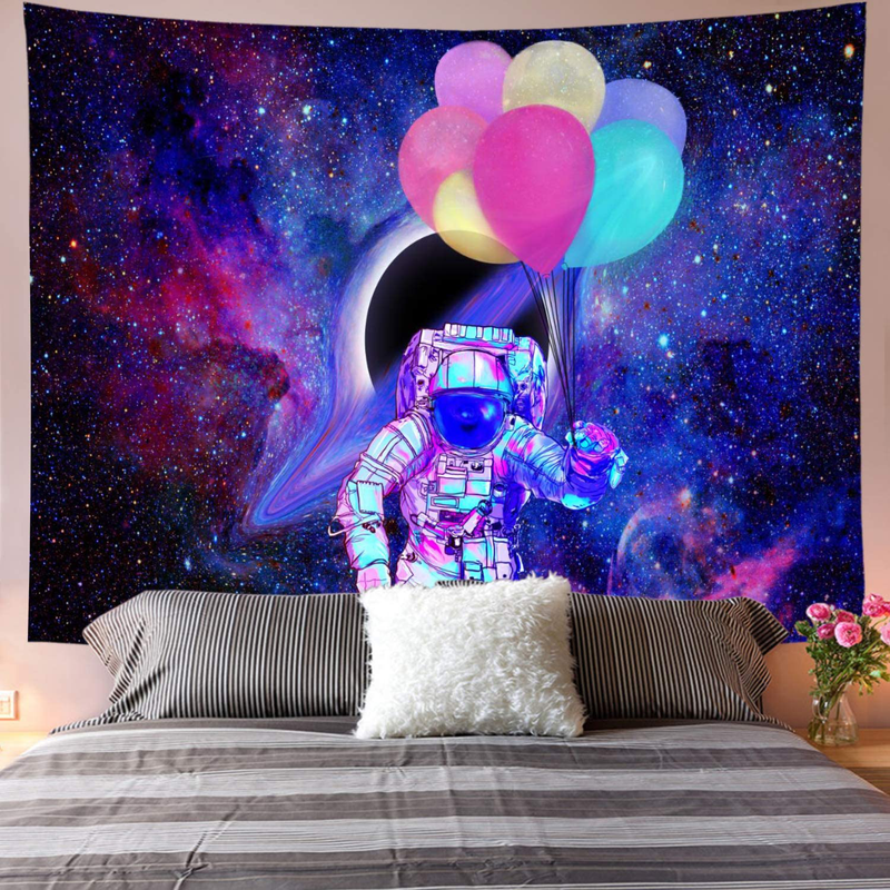 Galoker Space Tapestry, Astronaut Tapestry Galaxy Tapestry Spaceman Astronaut Starry Art Print Wall Hanging Tapestry for Home Decor(H70.8×W92.5 inches) Home & Garden > Decor > Artwork > Decorative Tapestries Galoker Astronaut XLarge/70.8"×92.5" 