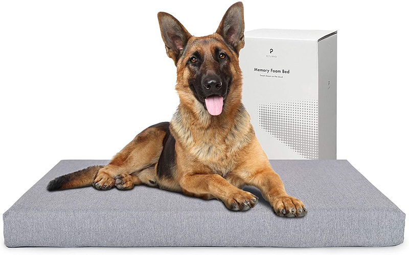 PETLIBRO Dog Bed for Crate, Memory Foam Dog Crate Bed Orthopedic Plush Mattress for Therapeutic Joint&Muscle Relief Washable Bed Cover with Waterproof Inner Lining Animals & Pet Supplies > Pet Supplies > Dog Supplies > Dog Beds PETLIBRO Dog Bed XLarge(41"x29"x4") 