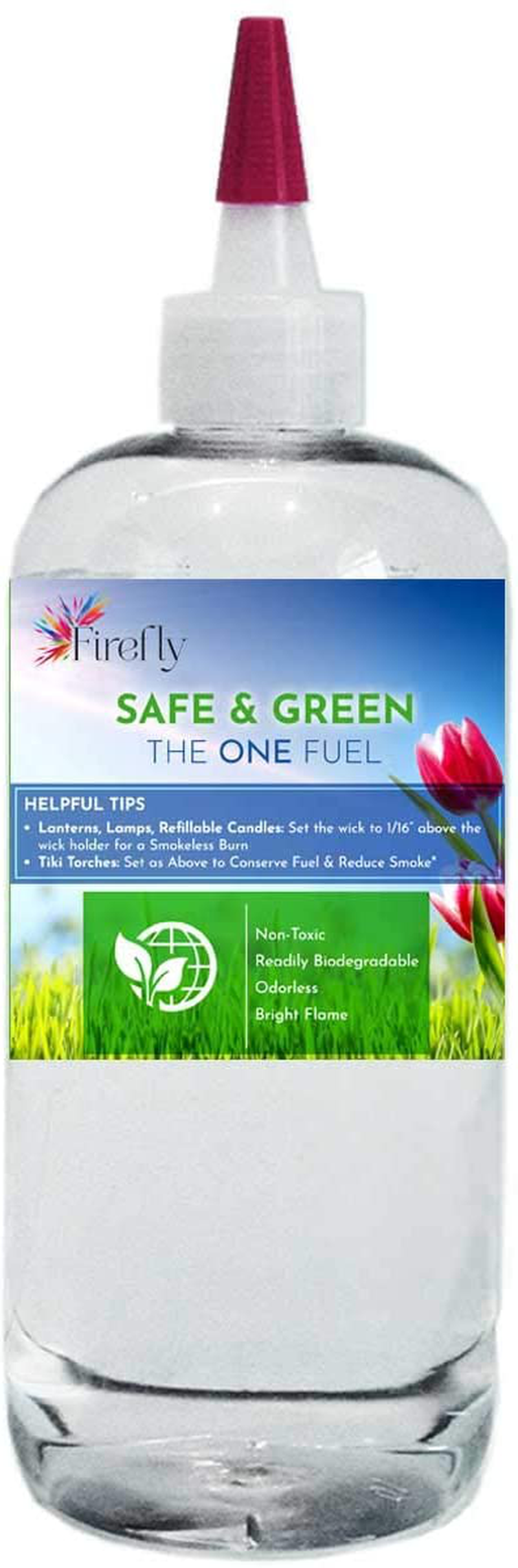 Firefly Kosher Safe and Green Eco-Friendly Lamp Oil - Non Toxic - Biodegradable - Virtually Odorless - Paraffin Alternative - Indoor Outdoor Use - Lamps, Lanterns, Candles, Patio Tiki Torches - 16 Oz Home & Garden > Lighting Accessories > Oil Lamp Fuel Firefly 16 Ounces  