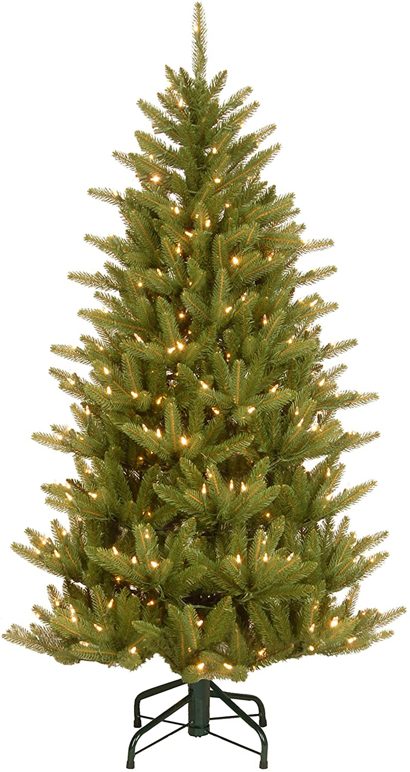 National Tree Company 'Feel Real' Pre-lit Artificial Christmas Tree | Includes Pre-strung White Lights and Stand | Frasier Slim - 7.5 ft Home & Garden > Decor > Seasonal & Holiday Decorations > Christmas Tree Stands National Tree Company 4.5 ft  