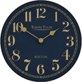 Navy Blue Large Wall Clock | Ultra Quiet Quartz Mechanism | Hand Made in USA | Beautiful Crisp Lasting Color | Comes in 8 Sizes Home & Garden > Decor > Clocks > Wall Clocks The Big Clock Store 7. Navy & Gold 18-Inch 