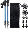 G2 GO2GETHER Trekking Hiking Poles - Aluminum 7075 Hiking Walking Sticks with Quick Adjustable Locks - Comfort BMM Handle - Padded Strap - Snow Baskets Attached-Orange,Blue,Black,Yellow,Red Available(Pack of 2 Poles) Sporting Goods > Outdoor Recreation > Camping & Hiking > Hiking Poles G2 GO2GETHER Blue  