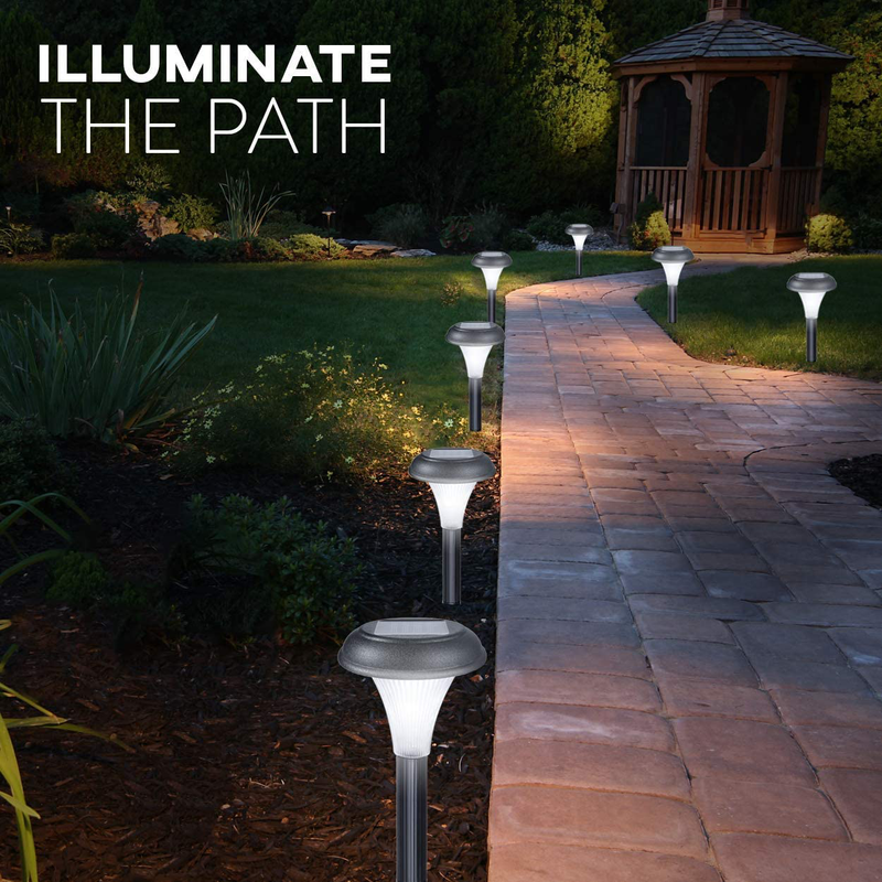 GardenBliss Best Solar Lights for Outdoor Pathway, 10 Brightest Light Set for Walkway, Patio, Path, Lawn, Garden, Yard Decor, Double Waterproof Seal, Large Led Landscape Outside Post Lighting Lamps Home & Garden > Lighting > Lamps GardenBliss   