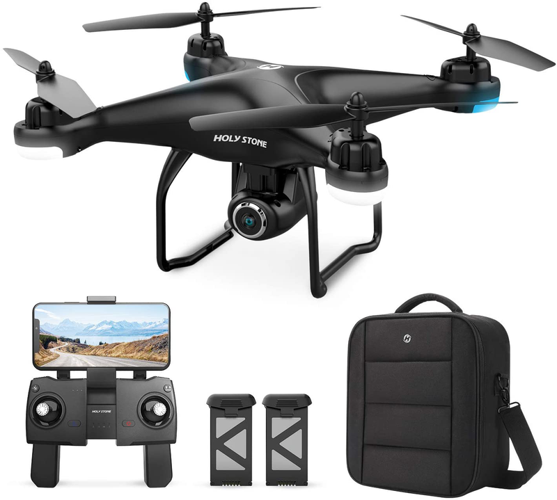 Holy Stone HS120D GPS Drone with Camera for Adults 2K UHD FPV, Quadcotper with Auto Return Home, Follow Me, Altitude Hold, Way-points Functions, Includes 2 Batteries and Carrying Backpack Cameras & Optics > Cameras > Film Cameras Holy Stone Default Title  