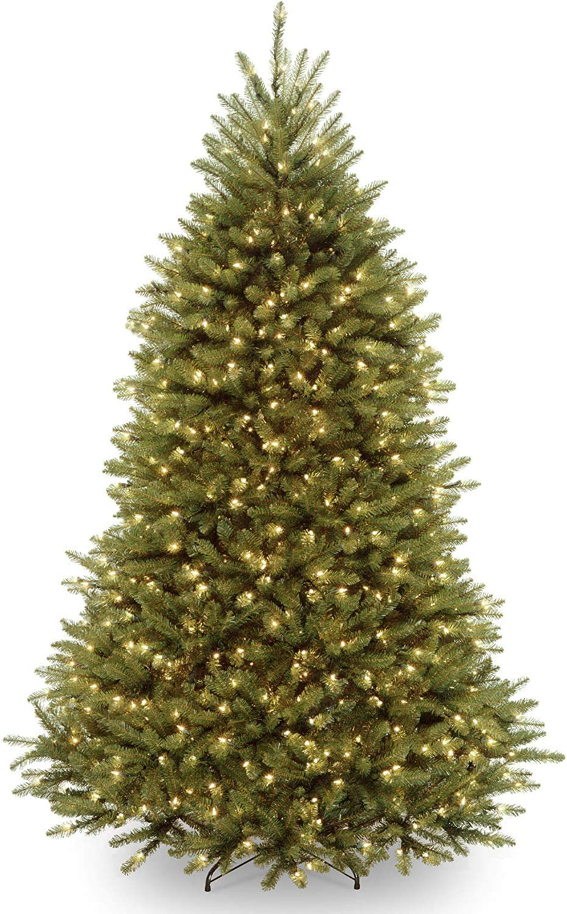 National Tree Company Pre-lit Artificial Christmas Tree | Includes Pre-strung Multi-Color LED Lights and Stand | Dunhill Fir Tree - 7 ft, Green Home & Garden > Decor > Seasonal & Holiday Decorations > Christmas Tree Stands National Tree Company 7 ft  