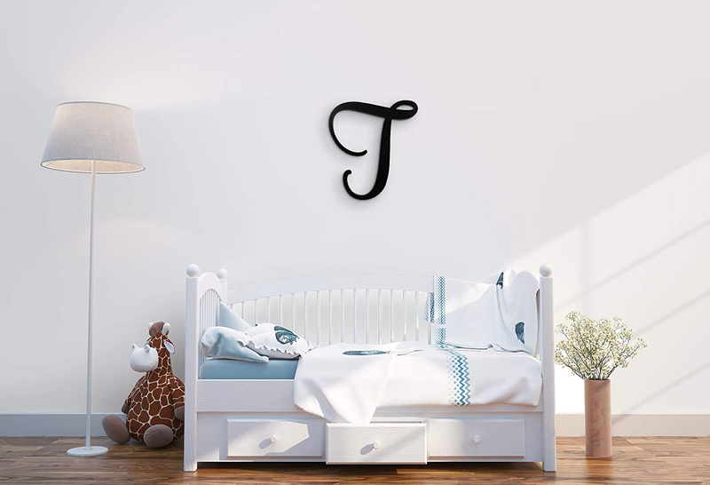 Giant Wall Decor Letters Uppercase K | 24" Wood Paintable Script Capital Letters for Nursery, Home Décor, Wedding Guest Book and More by ROOM STARTERS (K 24" Black 3/4" Thick) Home & Garden > Decor > Seasonal & Holiday Decorations ROOM STARTERS Black 3/4" Thick T 24" Capital 