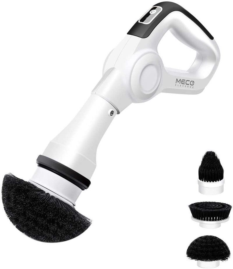 MECO Electric Spin Scrubber, Power Scrubber Cordless High Rotation Handheld Bathroom Scrubber Rechargeable with 3 Replaceable Cleaning Brush Heads for Cleaning Tub, Tile, Floor, Sink, Wall, Window Home & Garden > Household Supplies > Household Cleaning Supplies MECO Default Title  