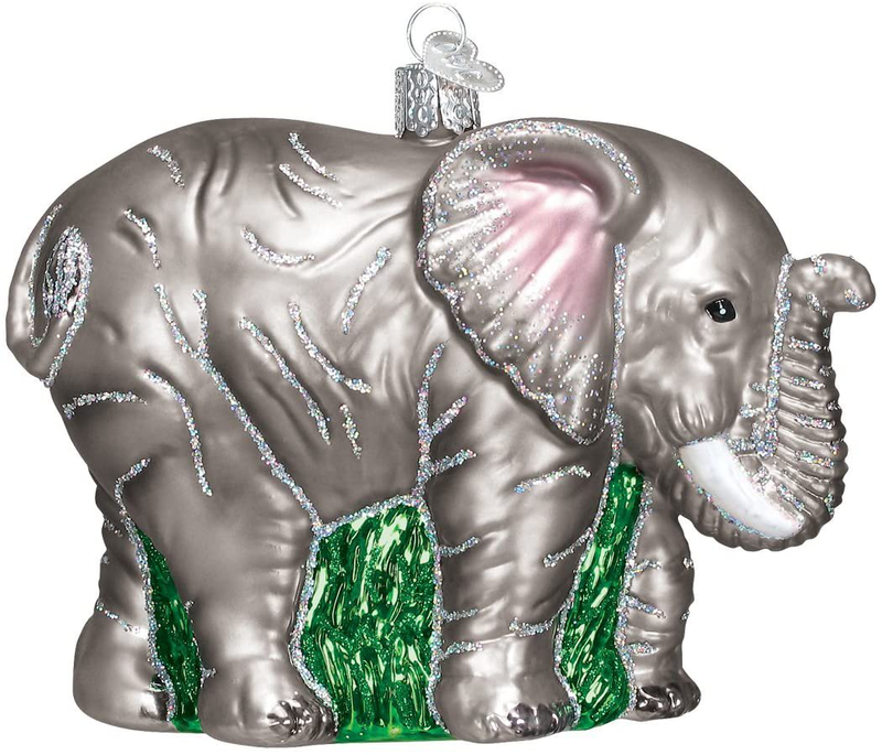 Old World Christmas Little or Large Elephant Glass Blown Ornaments for Christmas Tree Home & Garden > Decor > Seasonal & Holiday Decorations > Christmas Tree Stands Old World Christmas Large Elephant  